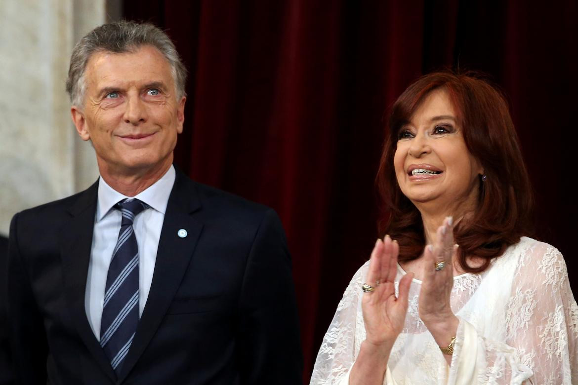 Mauricio Macri y Cristina Kirchner. Foto: NA