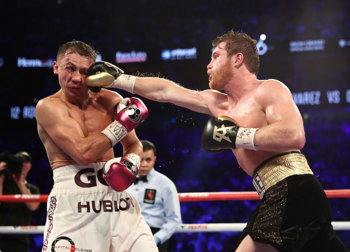 Canelo Álvarez vs. Gennady Golovkin. Foto: NA.