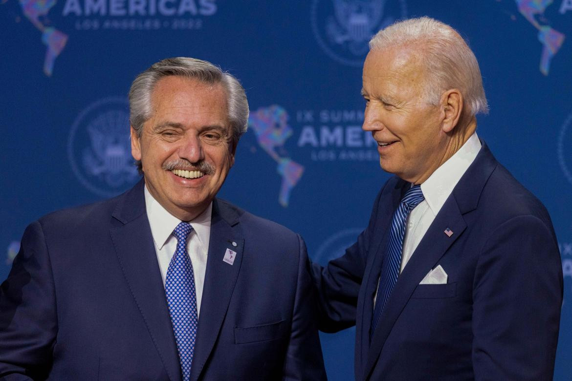 Alberto Fernández y Joe Biden, NA