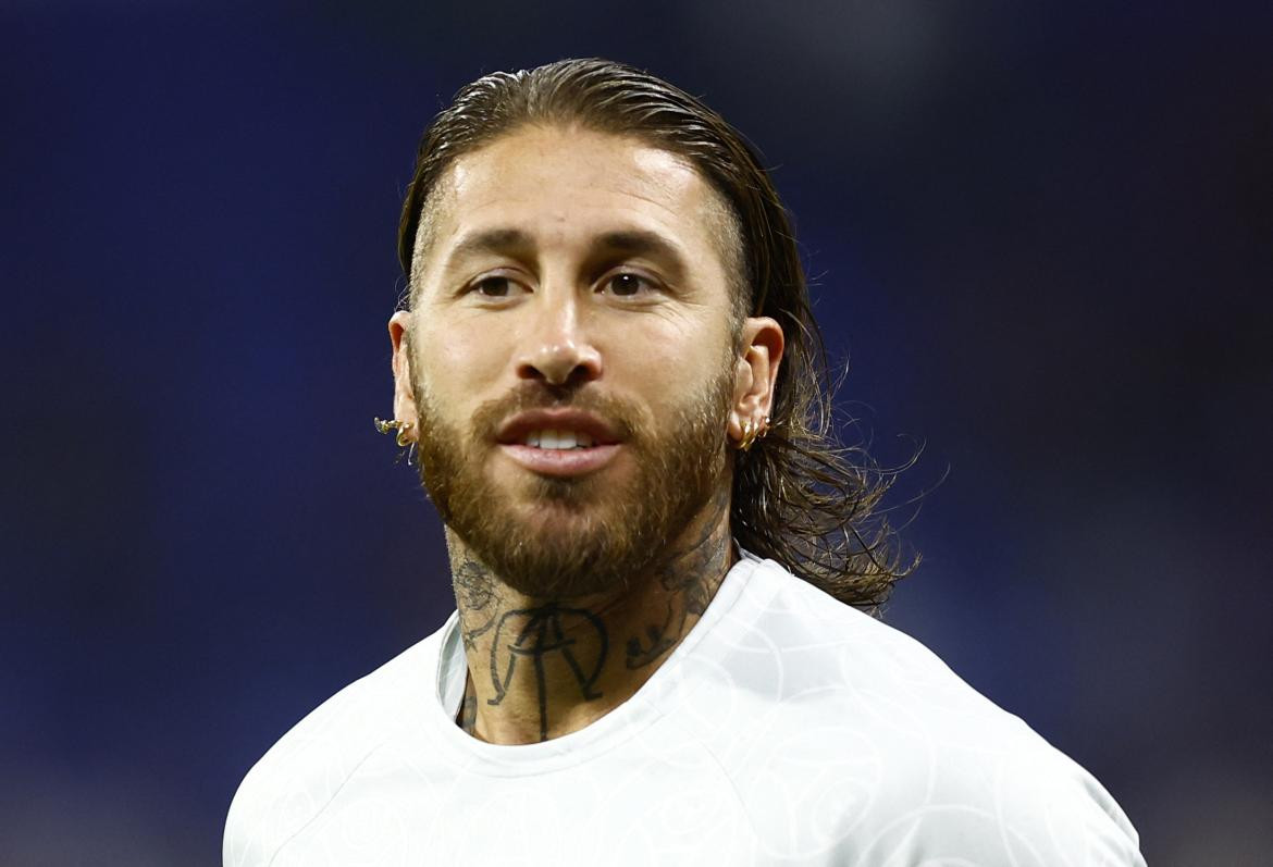 Sergio Ramos cambió de look. Foto: Reuters.