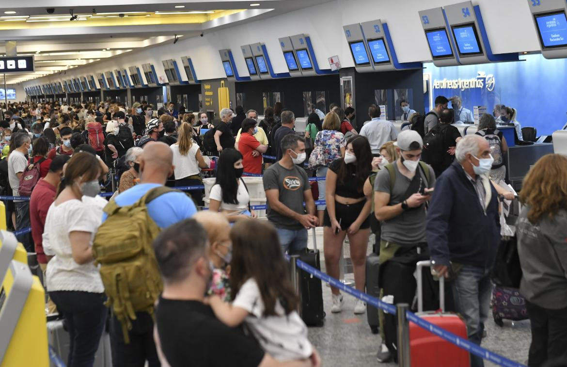 Vuelos cancelados en Aeroparque, NA