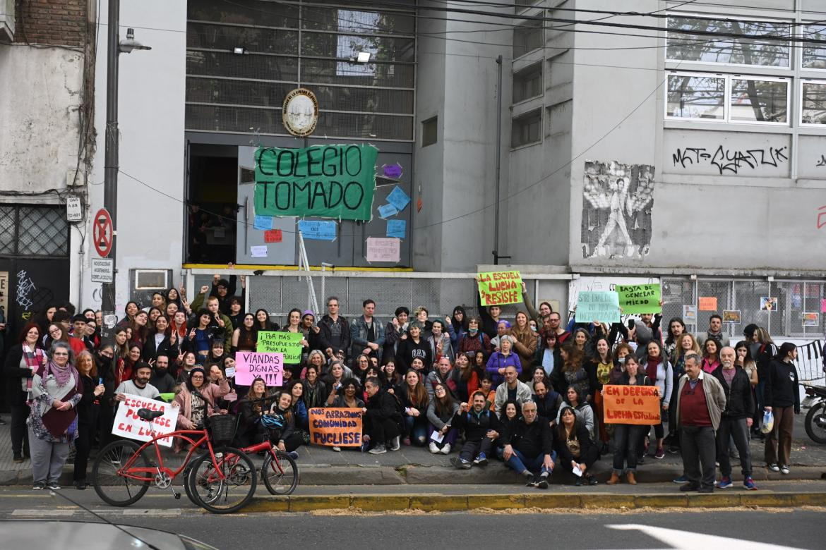 Toma de colegios en la Ciudad. Foto: Télam