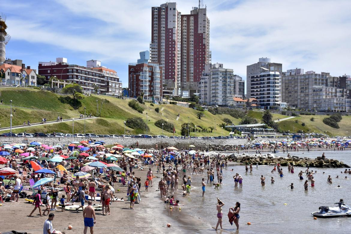 Mar del Plata, temporada de verano. Foto: NA.