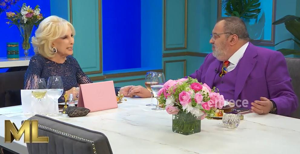 Mirtha Legrand y Jorge Lanata. Foto: captura de video.