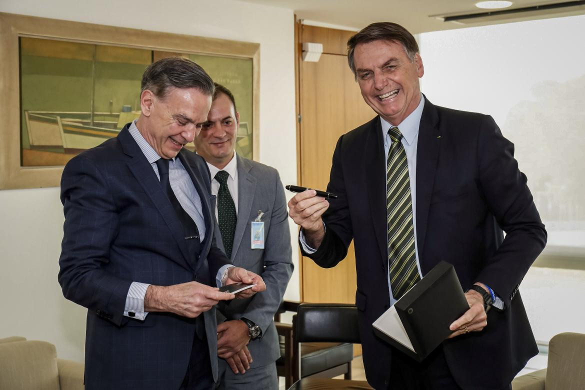 Pichetto y Bolsonaro, NA