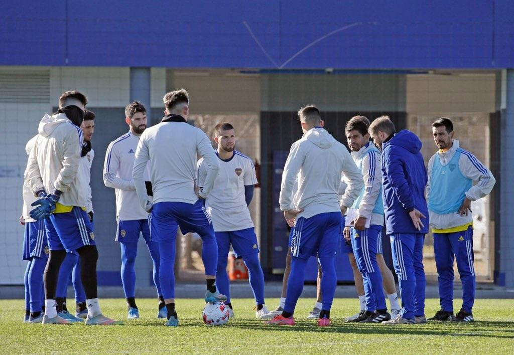 Entrenamiento de Boca, fútbol, NA