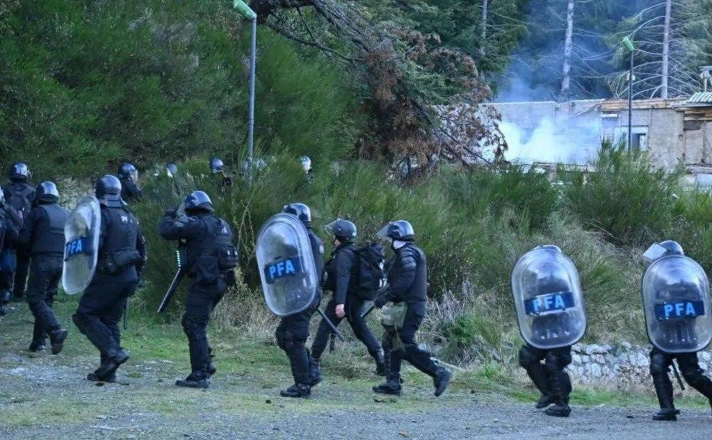 Operativo en Villa Mascardi, mapuches, Foto NA	