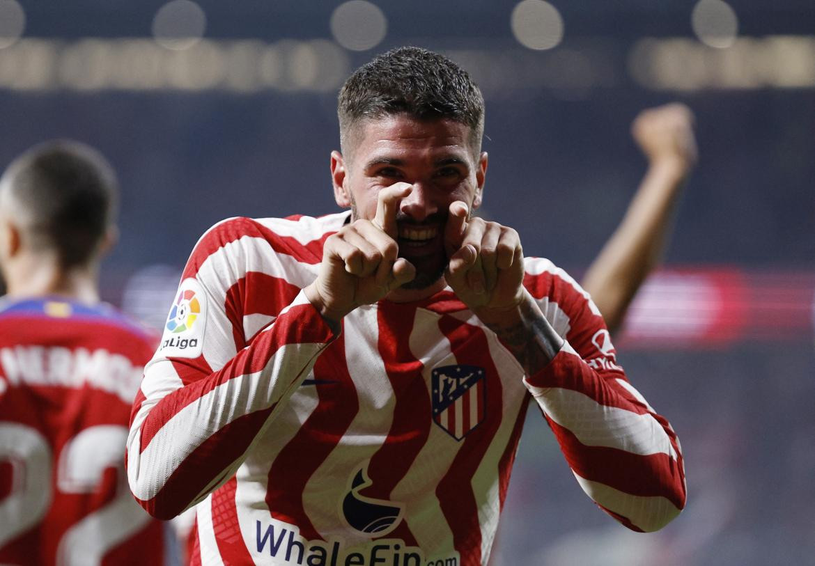 Rodrigo de Paul en el Atlético Madrid. Foto: Reuters.