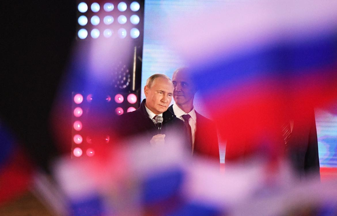 Vladimir Putin en su discurso por la anexión_ Reuters