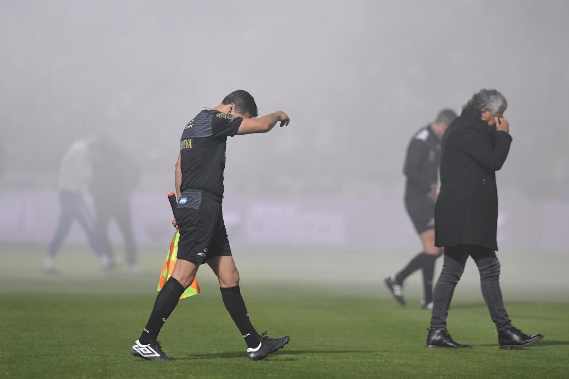 Gimnasia vs. Boca, suspendido. Foto: Télam.