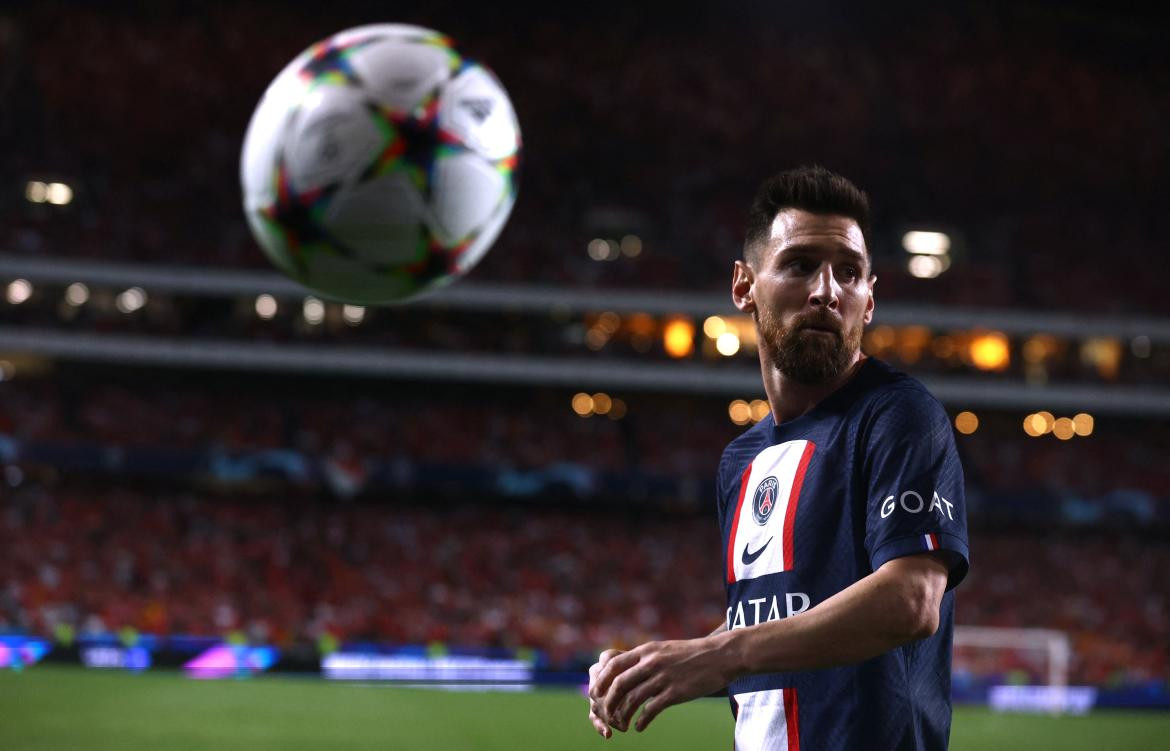 Lionel Messi en el PSG. Foto: REUTERS.