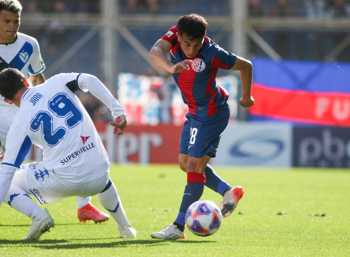 San Lorenzo vs Vélez, Liga Profesional. Foto: NA