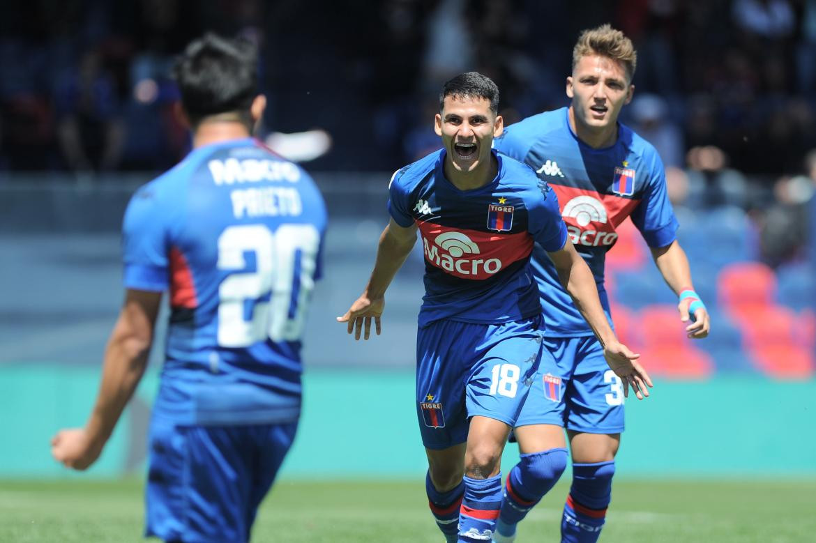 Blas Armoa, el goleador de Tigre. Foto: Télam.