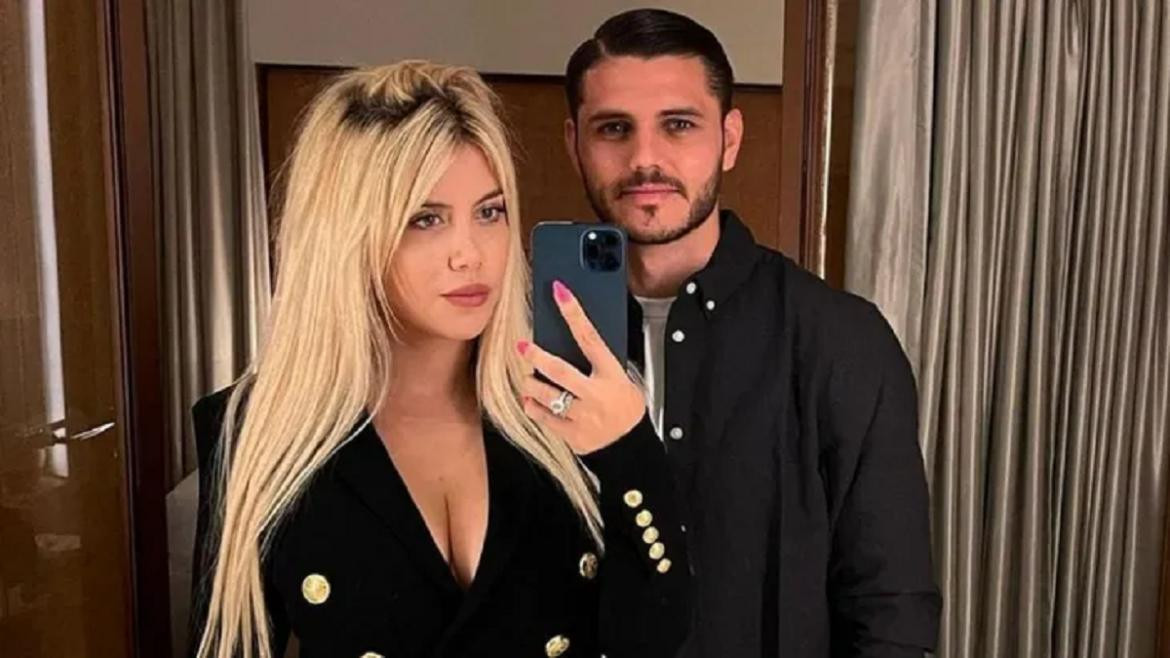 Wanda Nara y Mauro Icardi. Foto: Instagram.