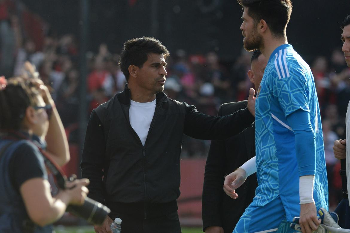 Hugo Ibarra; Newells vs. Boca. Foto: Télam.