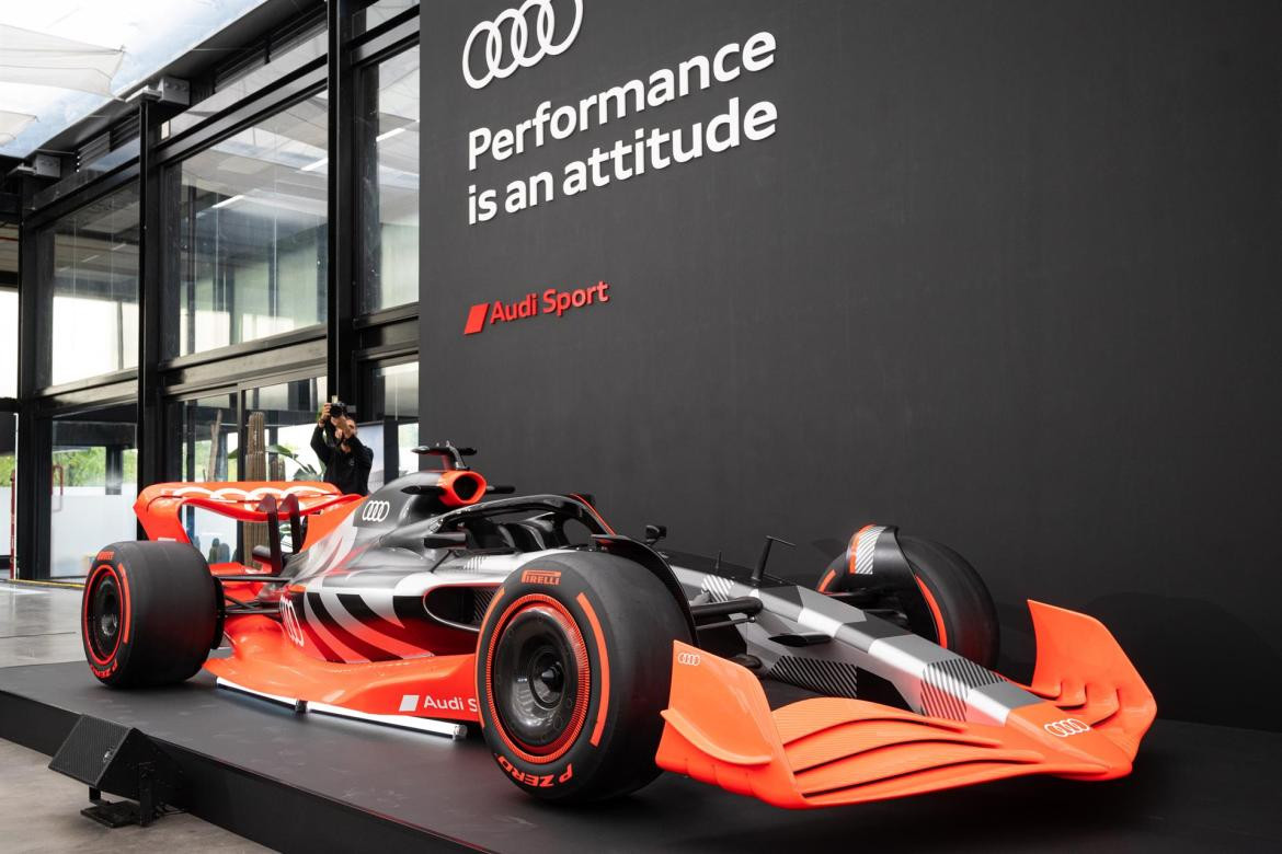 Audi presentó su proyecto para competir en la Fórmula 1, en 2026. Foto: EFE.