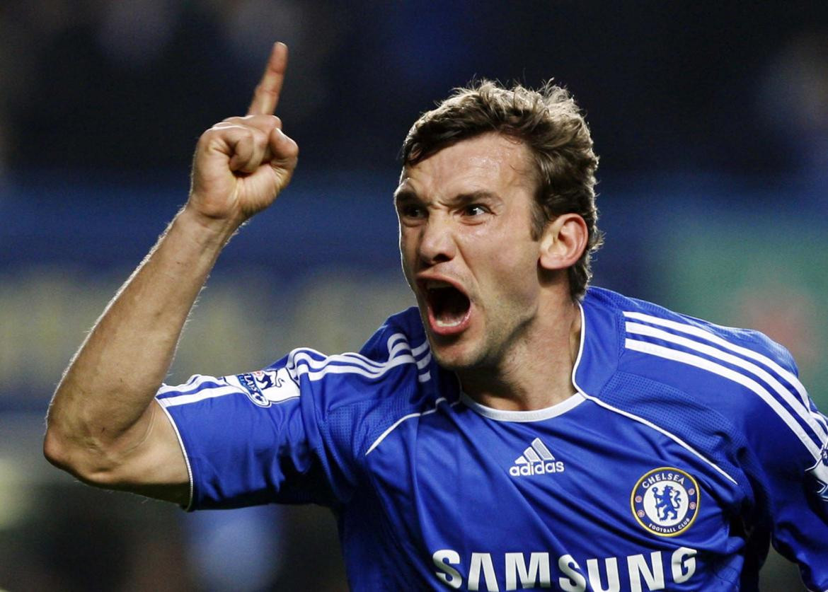 Andriy Shevchenko en Chelsea. Foto: NA.