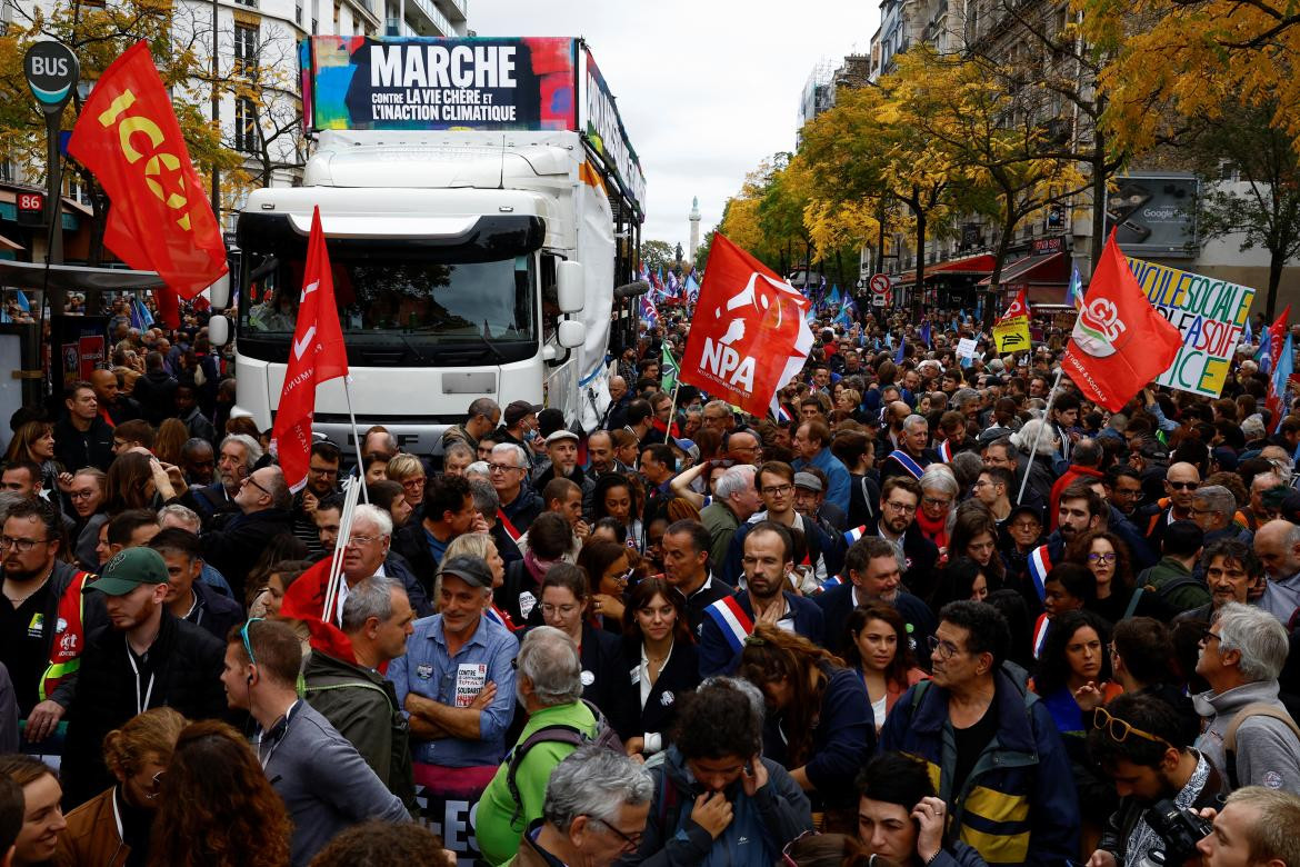 Protestas en Francia. Foto: Reuters.