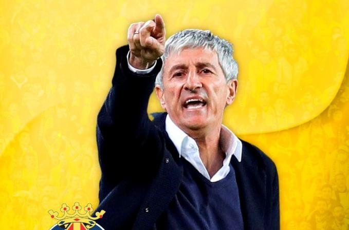 Quique Setién. Foto: Twitter @VillarealFC