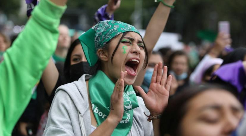 Día Internacional del Aborto Seguro, en Ciudad de México. Foto: REUTERS