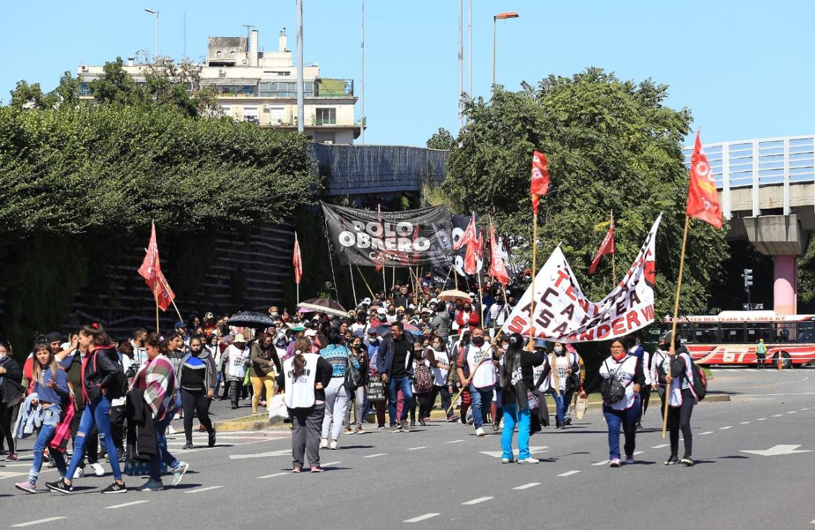 Cortes Avenida 9 de julio. Foto: NA.