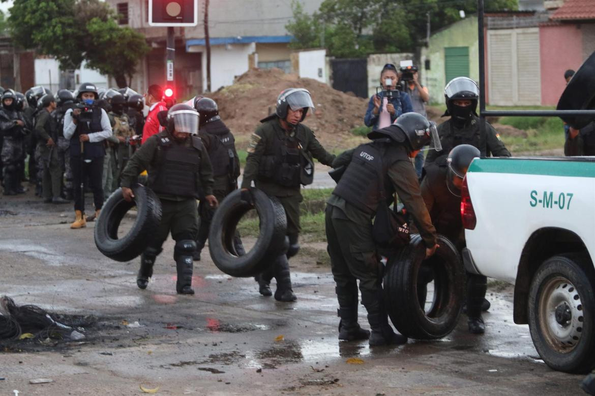 Manifestaciones en Bolivia. Foto: EFE