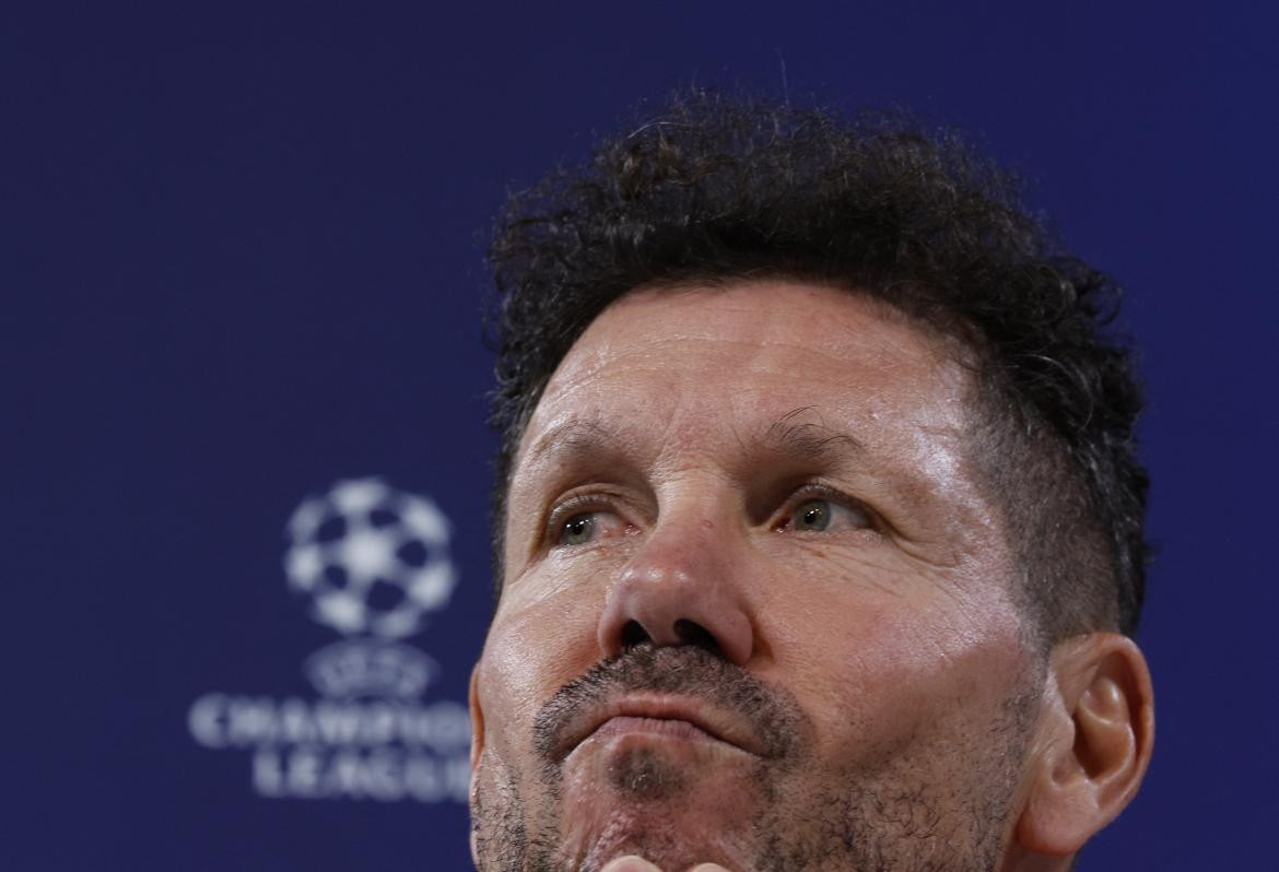 Diego Simeone después de la eliminación del Atlético de Madrid. Foto: Reuters.