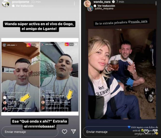 La amenaza de Wanda Nara a Gogó. Foto: Instagram /gossipeame /wanda_nara.