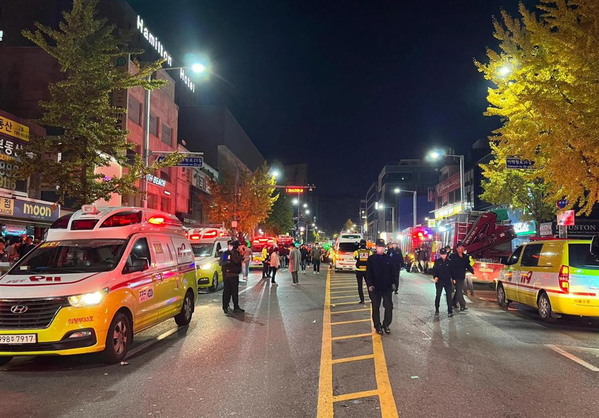 Tragedia en Seúl. Foto: EFE