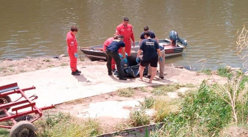 Hallazgo del cuerpo en un río de Santa Fe. Foto: NA