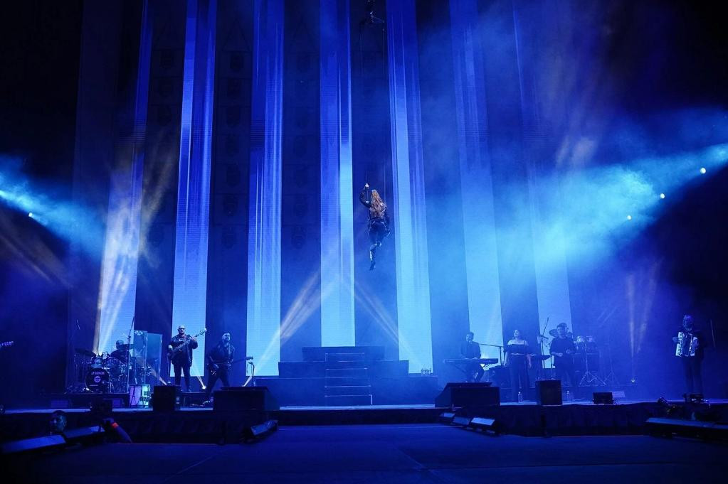 Soledad Pastorutti en el estadio Arena. Foto NA.