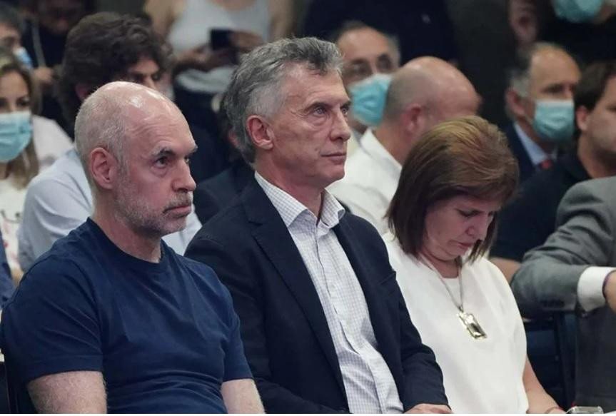 Rordíguez Larreta, Macri y Patricia Bullrich_NA