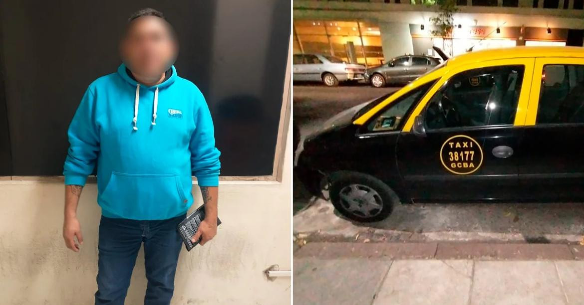 Taxista que golpeó a pasajero tras recital de Coldplay. Foto: Infobae