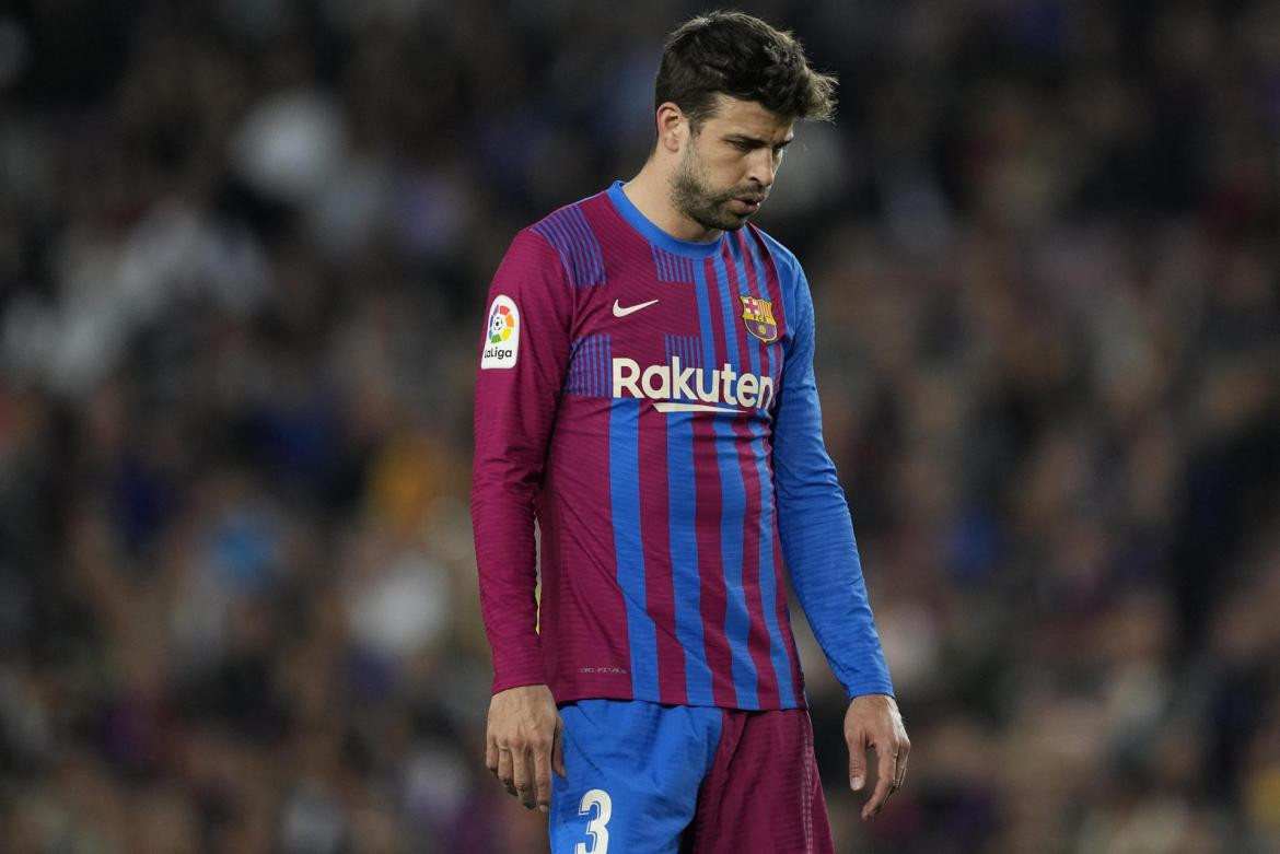 El retiro de Gerard Piqué. Foto: EFE.