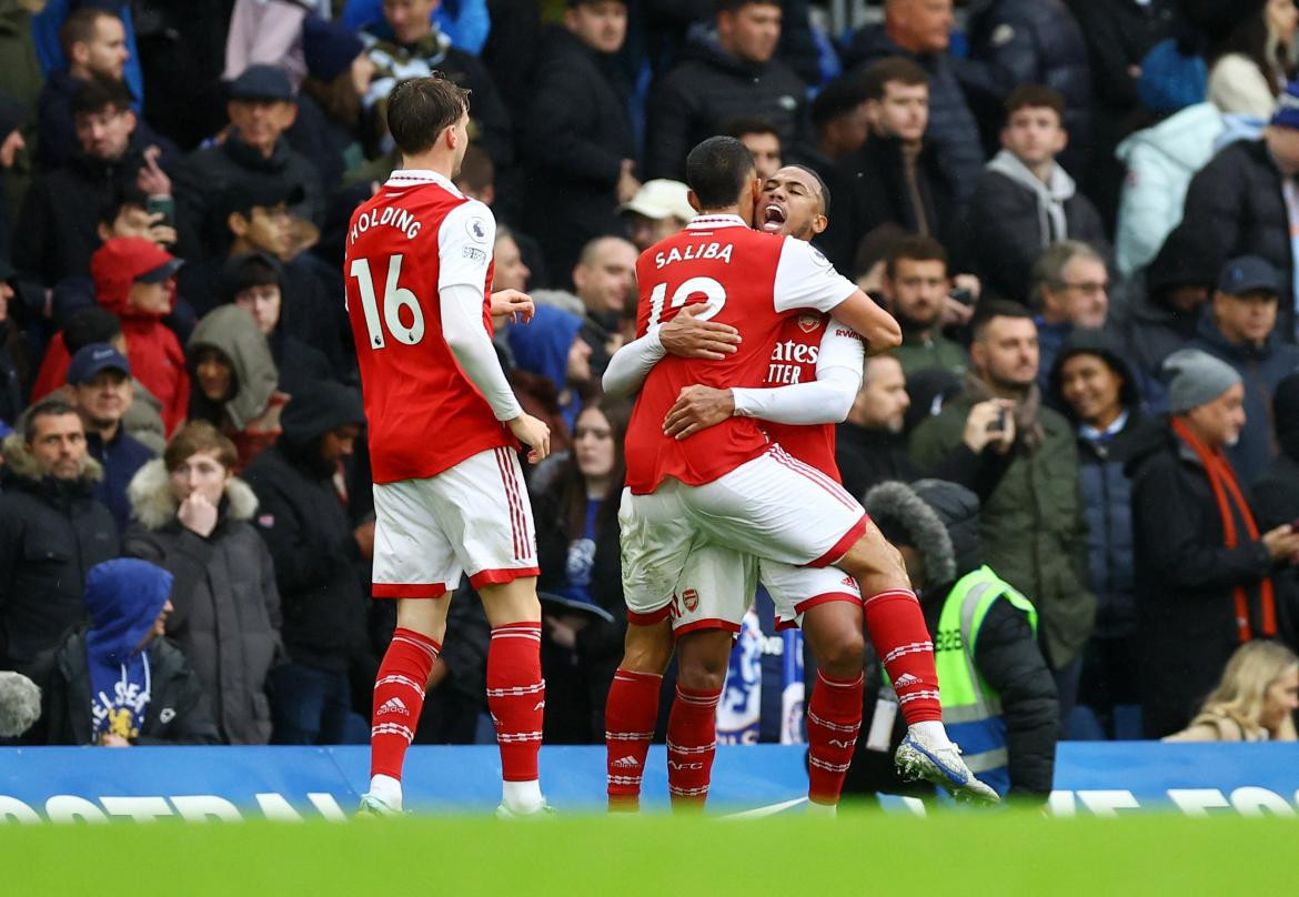 Gabriel Magalahaes, el autor del gol del triunfo ante Chelsea. Foto: Reuters.