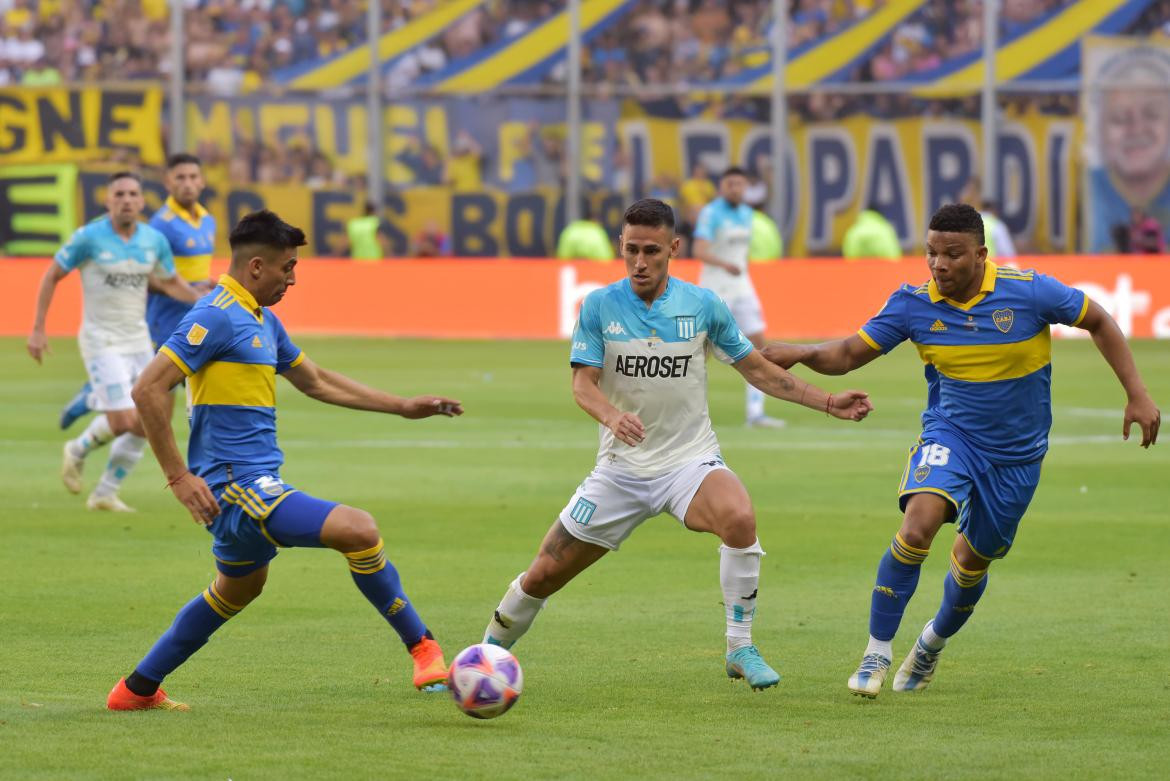 Boca vs. Racing; Trofeo de Campeones; alargue. Foto: Télam.