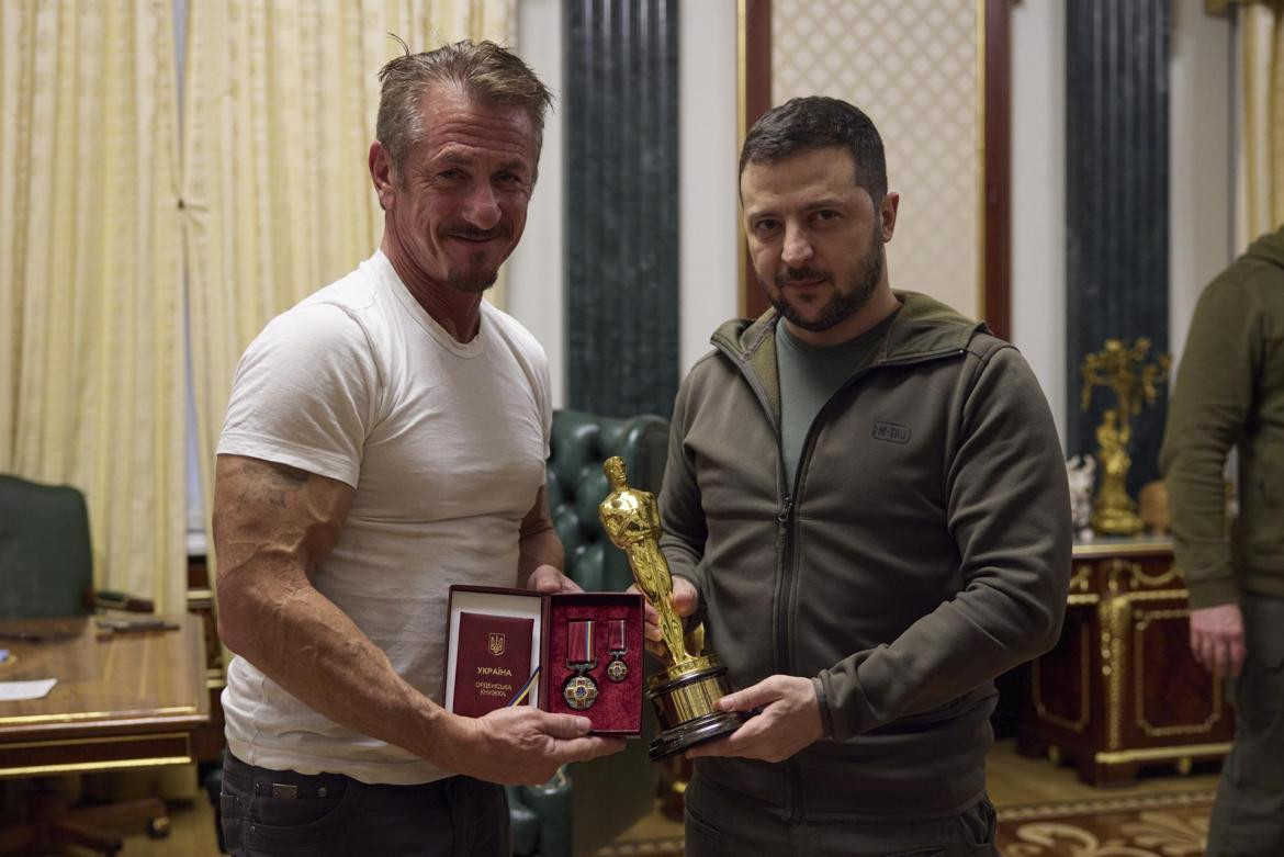 Sean Penn y Volodímir Zelenski_EFE