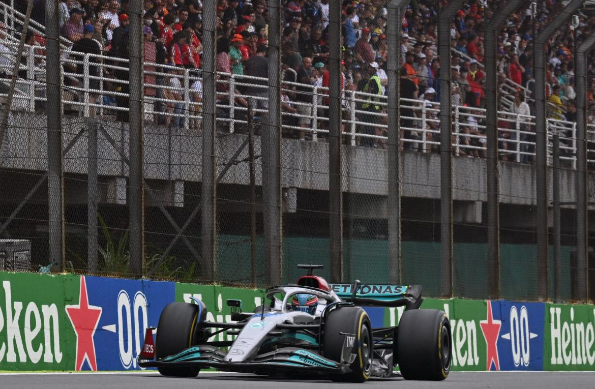 George Russell ganó el Gran Premio de Brasil. Foto: Reuters.