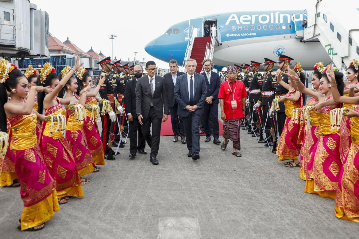 Alberto Fernández en Indonesia, Télam