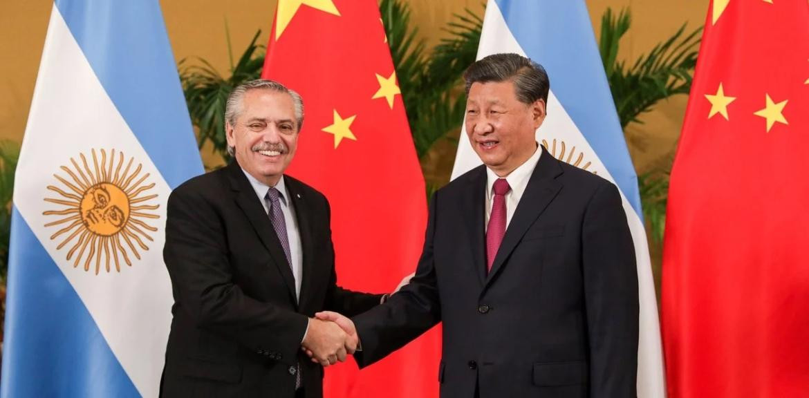 Alberto Fernández y Xi Jinping, foto Presidencia