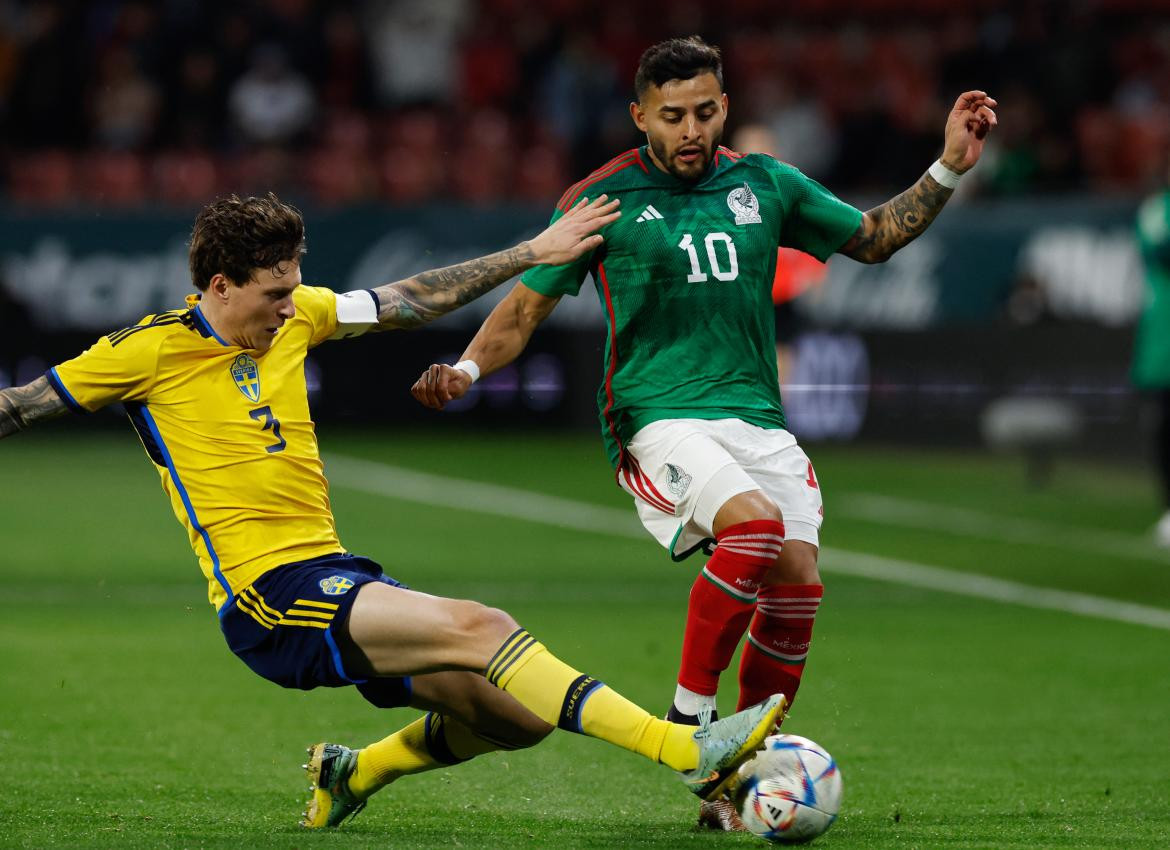 Amistoso internacional, Suecia vs. México. Foto: NA.