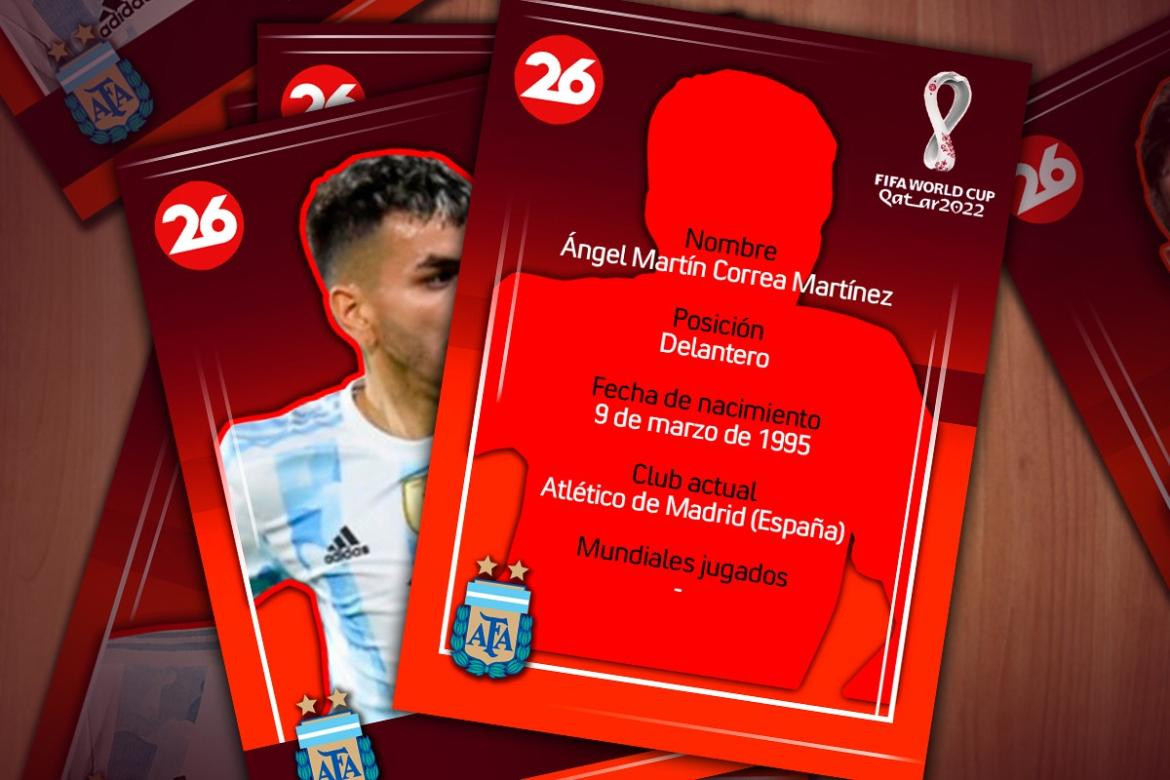 Mundial Qatar 2022, Canal 26, perfil, Ángel Correa 2