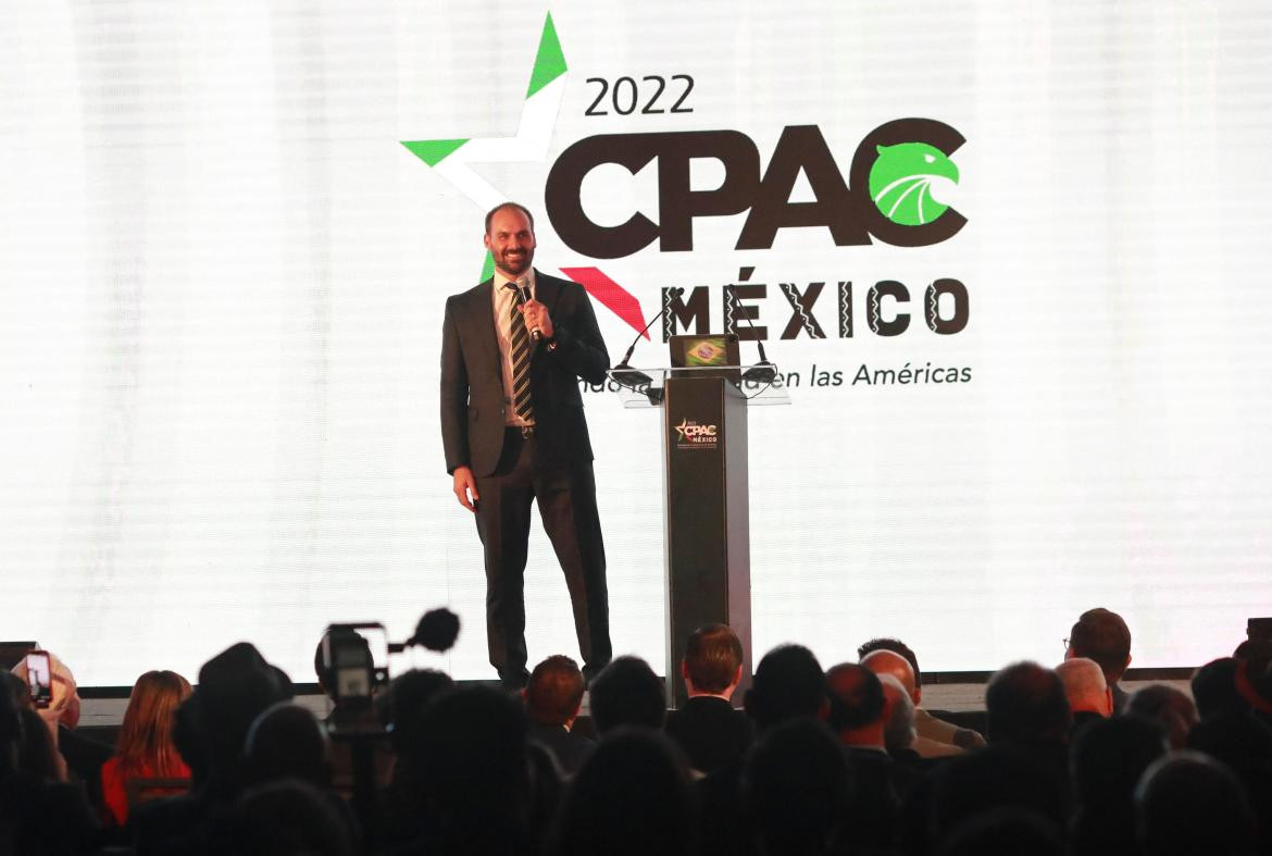 Eduardo Bolsonaro en la Cpac México_Reuters