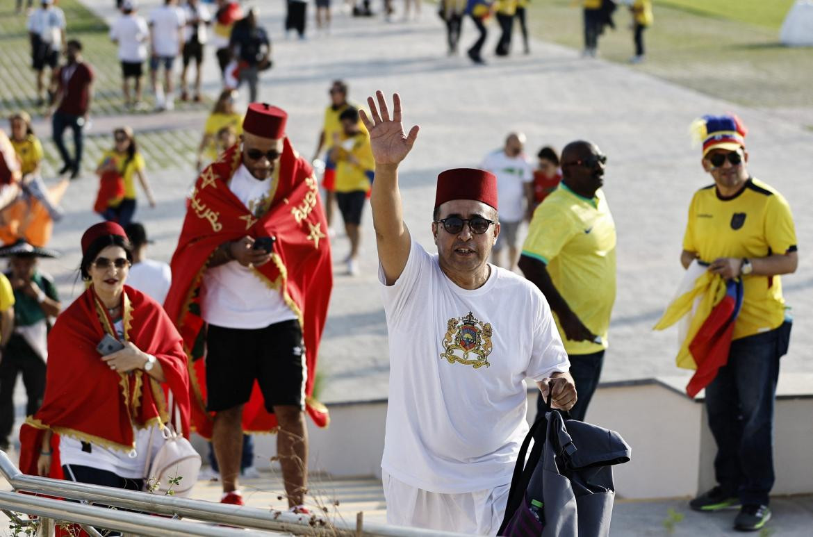 Fanáticos de Qatar 2022. Foto: Reuters	