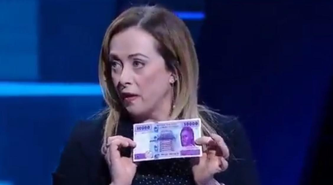 Giorgia Meloni, Italia, foto captura de video