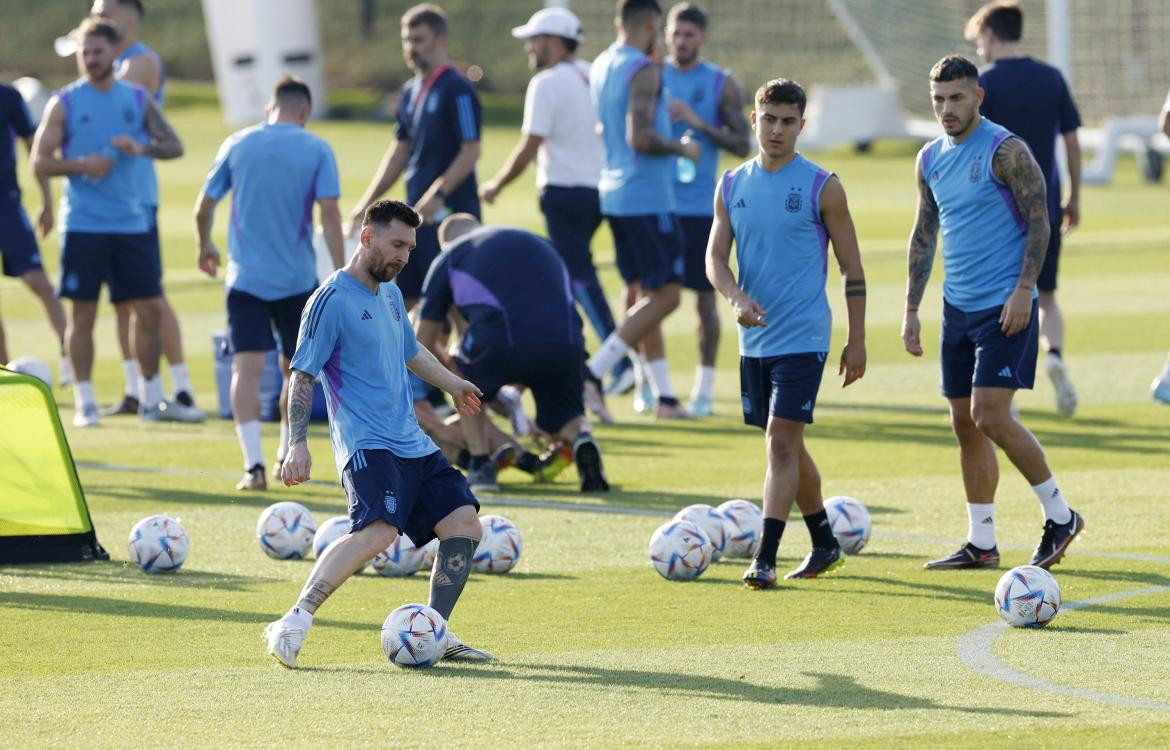 Entrenamiento de la Selección, foto: NA.