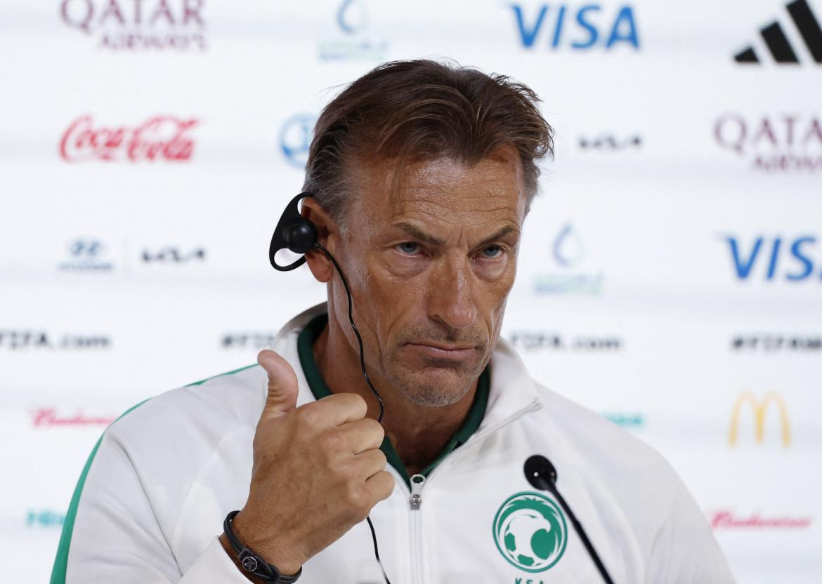 Hervé Renard, técnico de Arabia Saudita. Foto: REUTERS