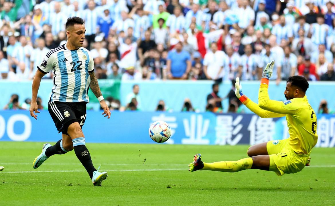 Argentina vs. Arabia Saudita, Mundial Qatar 2022, Lautaro Martínez, Reuters	