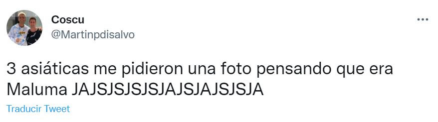 El posteo de Coscu. Foto: Twitter.