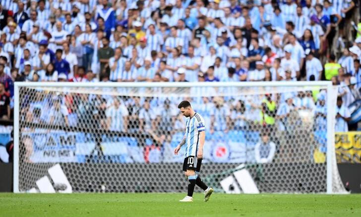 Lionel Messi después del partido con Arabia Saudita_Reuters